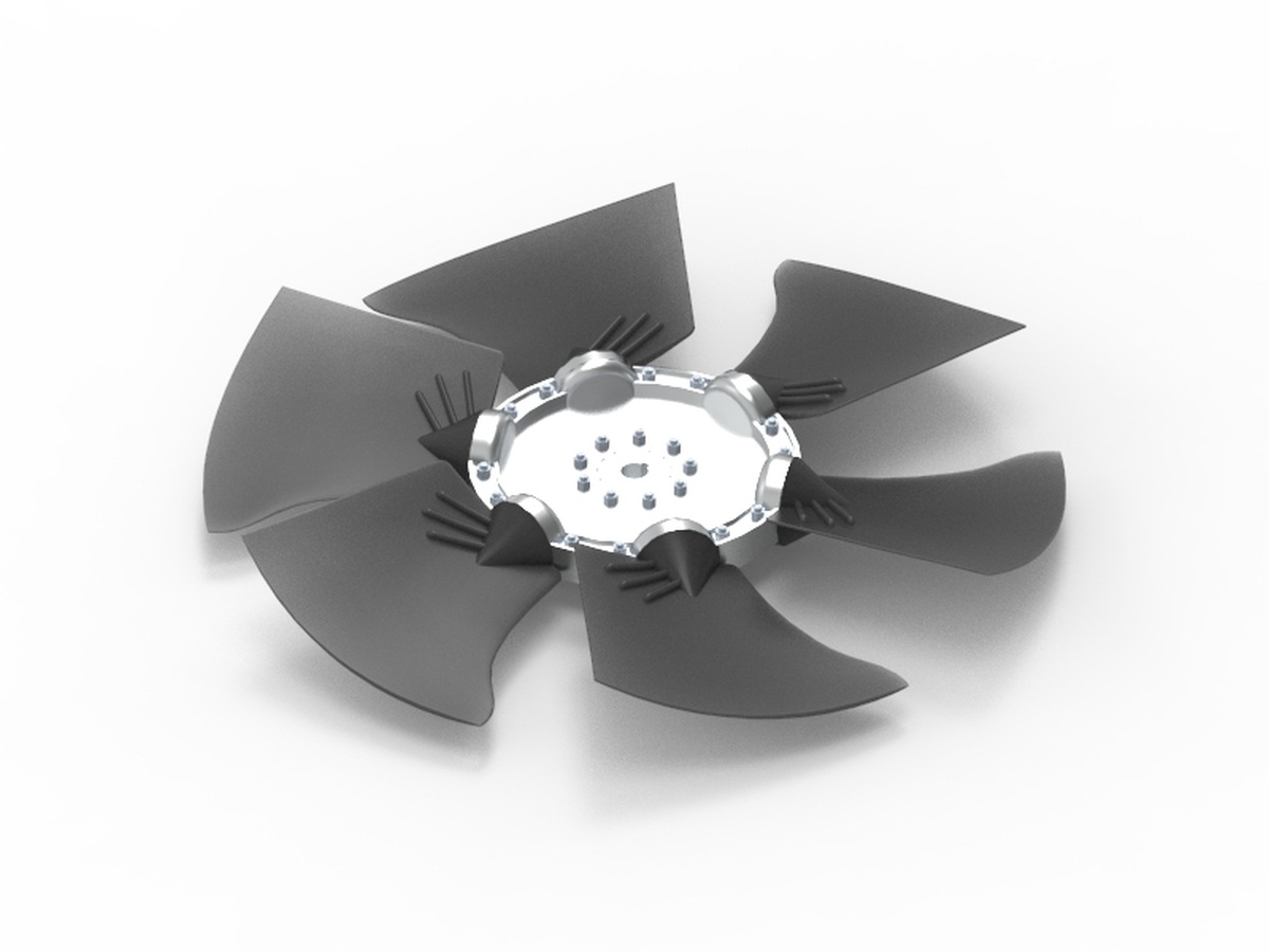 air wheel RL710-630/6/150 for radial fan 589014612